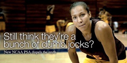 From NCAA.org: NCAA pushes back on dumb jock myth